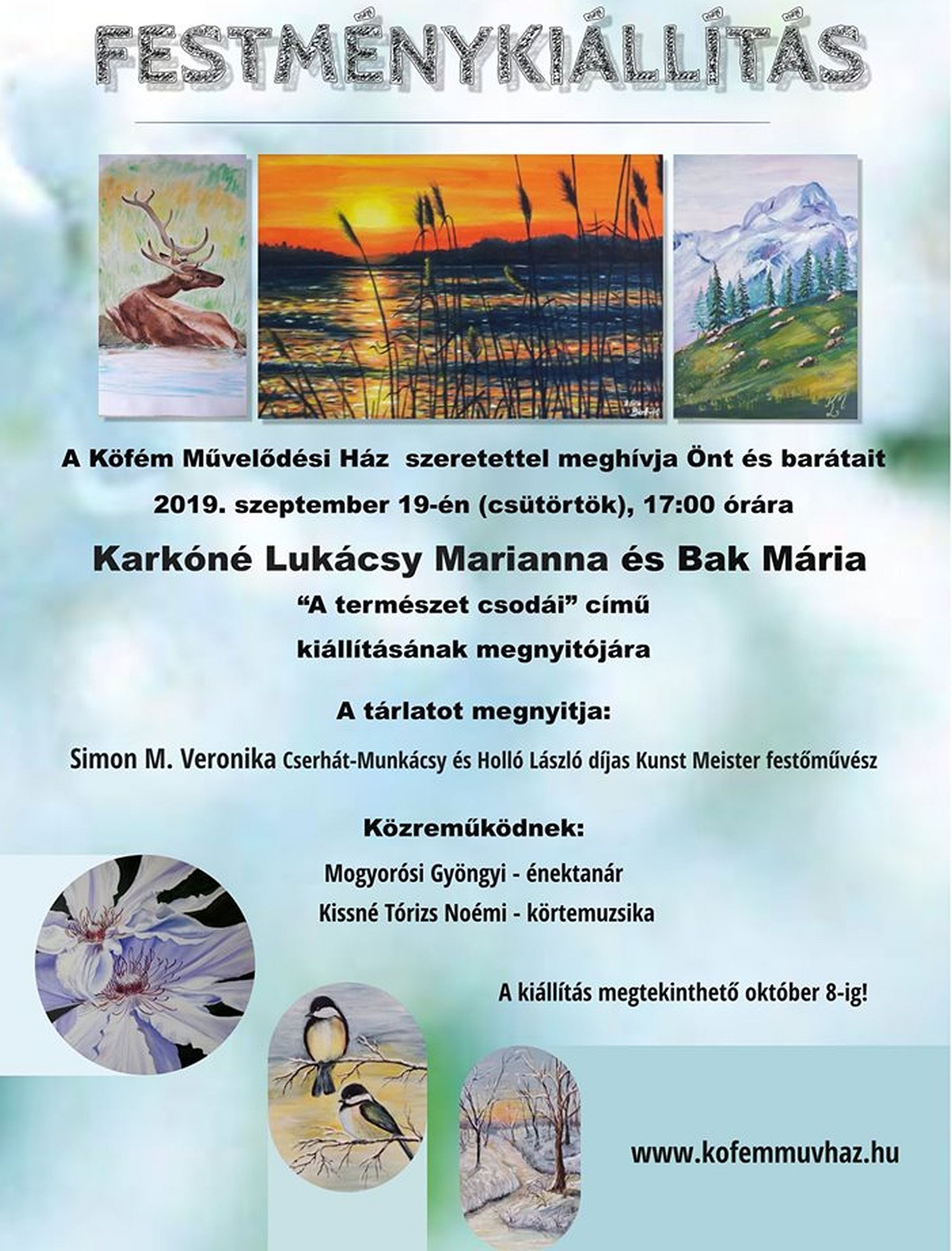 A természet csodái - Karkóné Lukácsy Marianna és Bak Mária tárlata nyílik